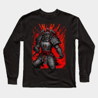 Demon Samurai warrior Long Sleeve T-Shirt